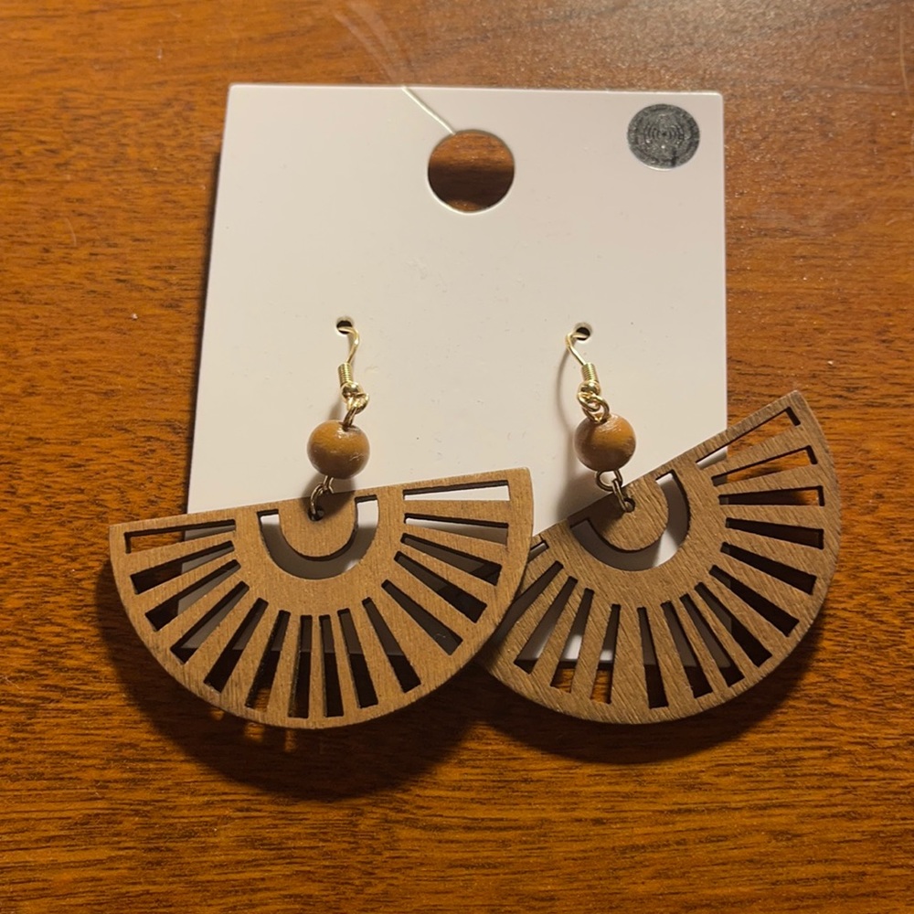 Wooden earrings
